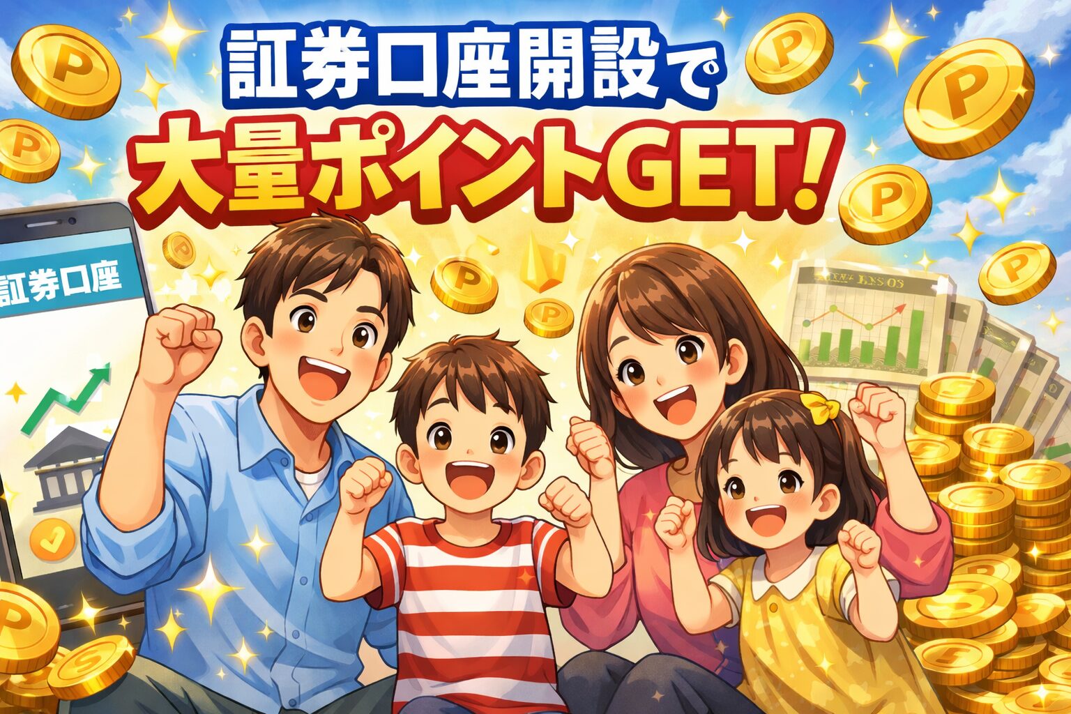 証券口座開設でポイント獲得