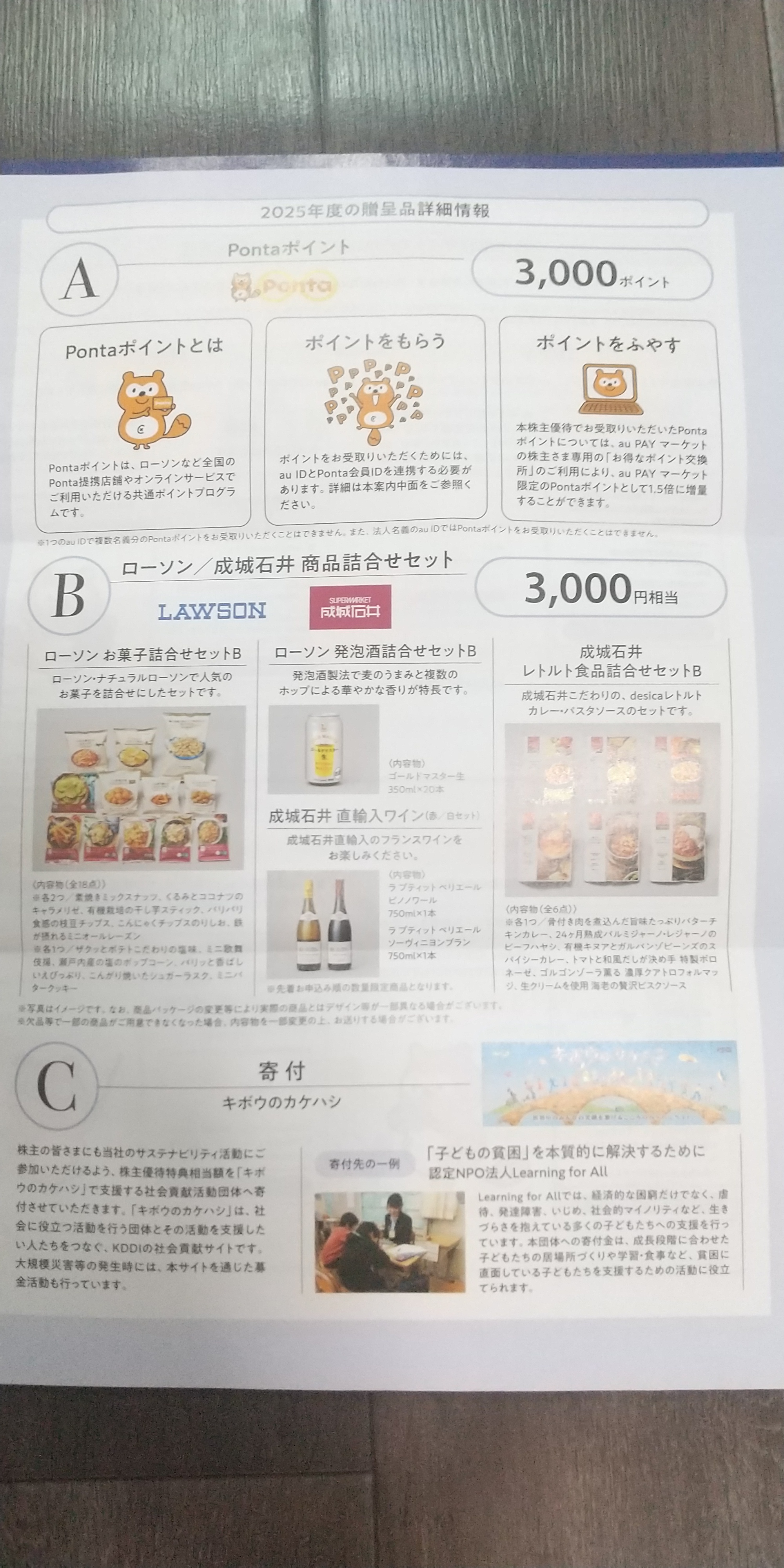 2025年6月KDDI株主優待